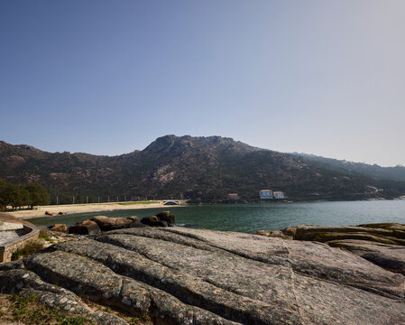 &Eacute;zaro Beach, Dumbr&iacute;a (Spain), March 4, 2026. This beach is located on the Galician coast, at the mouth of the Xallas River, the only river in Europe that reaches the sea through a stunning waterfall.