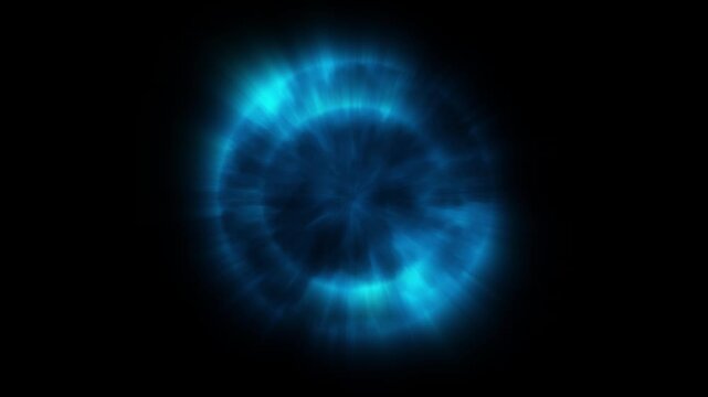 Abstraction of cosmic energy. An unstable plasma sphere emits energy and light, creating a unique atmosphere of space.
