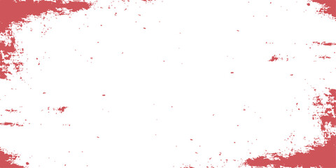 Fototapeta premium Red and white grunge background with distressed paint texture and weathered brush stroke effect