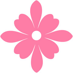 Fototapeta premium Flower clip art design on plain white transparent isolated background for card, shirt, hoodie, sweatshirt, apparel, tag, mug, icon, poster or badge