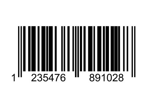 Black Barcode Symbol Vector PNG