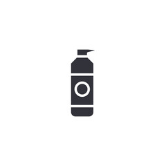 Fototapeta premium Shampoo bottle icon representing hair care products, cleansing solutions, salon treatment essentials, and daily grooming maintenance.