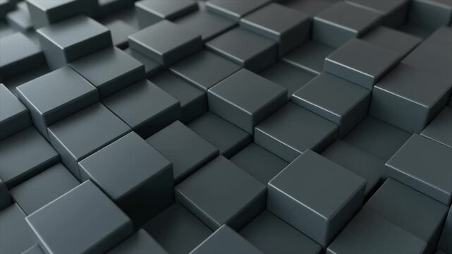 A Close- Up View of a Textured Surface Composed of Interlocking Dark Gray Cubes background geometric