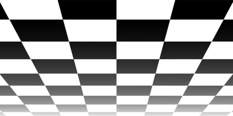 Obraz premium Black and white checkered pattern, Checkerboard seamless pattern