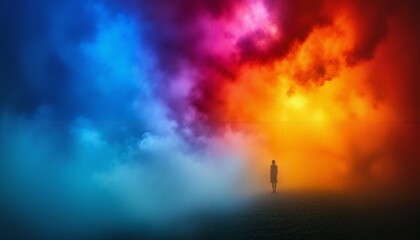 Fototapeta premium Colorful Sky Silhouette