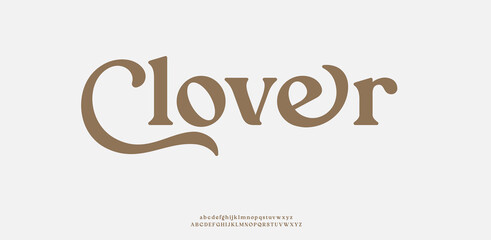 The word Clover in elegant brown typography on a white background © Money