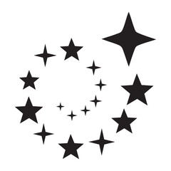 Fototapeta premium black stars and stripes pattern design featuring a seamless vector illustration.