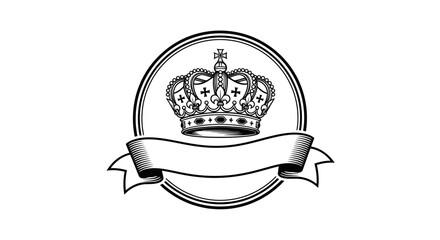Crown Emblem Royalty Symbol Icon Design. © STOCK MANIA