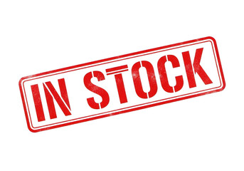 In stock stamp isolated on transparent background