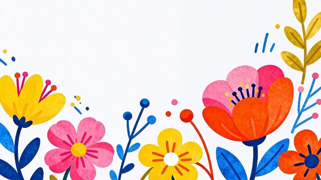 Colorful floral illustration