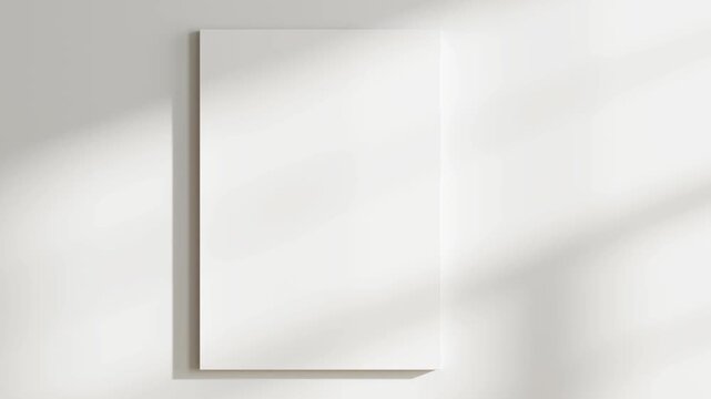 Canvas Mockup, Minimalist A1 A2, A3, A4 Art Mockup, Motion Background, Poster Canvas Video Mockup