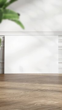Canvas Mockup, Minimalist A1 A2, A3, A4 Art Mockup, Motion Background, Poster Canvas Video Mockup