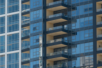 Modern Glass Apartment Tower in Little Italy San Diego © Dmitri Kotchetov