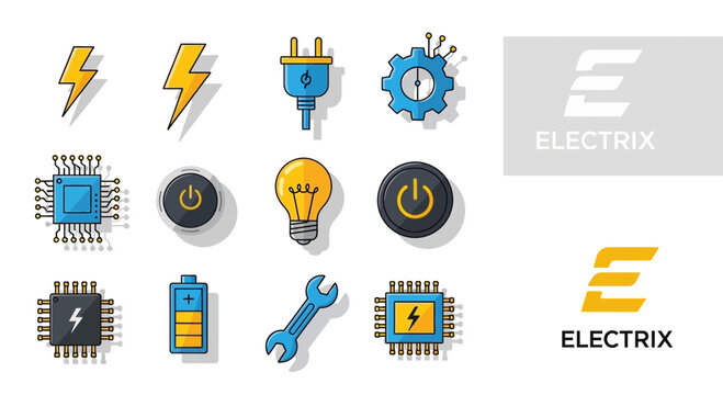 Electrical Components and Symbols Collection.