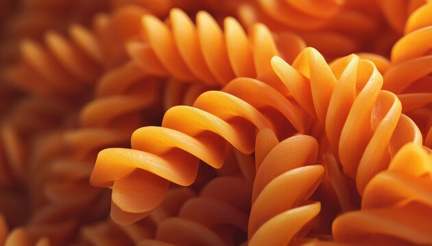 Delicious Italian Dish: Fusilli Pasta With Tomato Sauce - Spiral Or Spirali Pasta. Perfect For A Flavorful And Satisfying Meal!