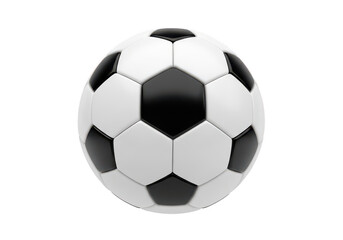 High-quality soccer ball graphic with detailed panels isolated on transparent background