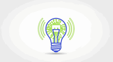 Innovation Idea Light Bulb Concept. © Jablay