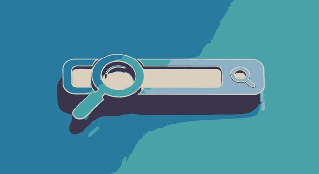 Search bar with magnifying glass