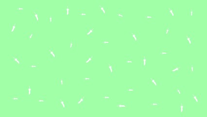 Seamless pattern of white fur tufts on a light green background. Minimalist hand-drawn texture for animal-themed decor, textiles, and soft branding. © Isti