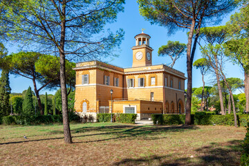 Casino dell'Orologio building in Villa Borghese, Rome, Italy