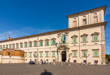 Obraz premium Quirinale palace in Rome, Italy (official residence of president of Italy)