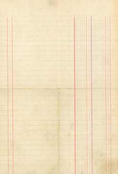 vintage accounting ledger paper sheet background
