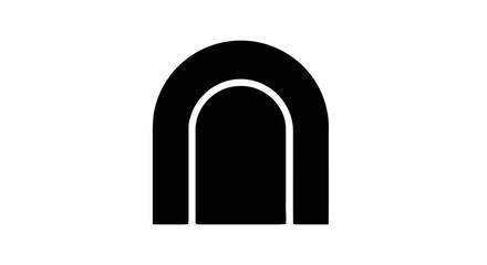 Fototapeta premium Vector illustration&nbsp;of archway icon on a transparent background