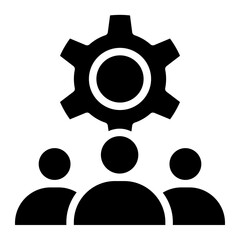 Obraz premium management icon