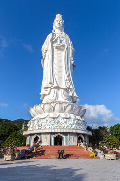 Big Buddha statue at Linh Ung Pagoda in Da Nang, Vietnam
