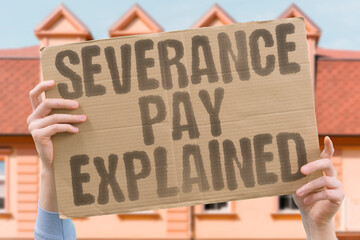 "Severance Pay Explained" Severance pay provides a financial cushion that can buy critical time during a job search. JOBS. SEVERANCE. FINANCE. BENEFIT. SURVIVE.