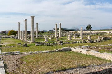 Ruins of Pella - capital city of Ancient Macedonian Empire, Greece