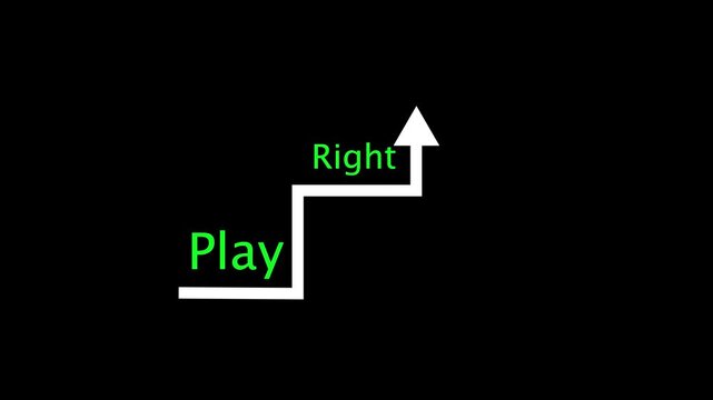 Minimalist white arrow glides smoothly across black background in elegant sine wave pattern from left to right