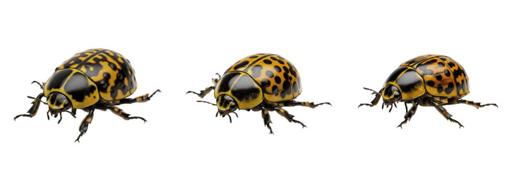 Common Hornets Vespa Crabro Species Isolated on White Background, Detailed Macro Illustration of Large Flying Stinging Insects for Biological Nature Study and Wildlife Graphic Design © Juumagiti