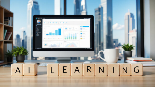 AI learning for business training and skill development, artificial intelligence education focused on workforce upskilling, data literacy, automation knowledge and job readiness in companies