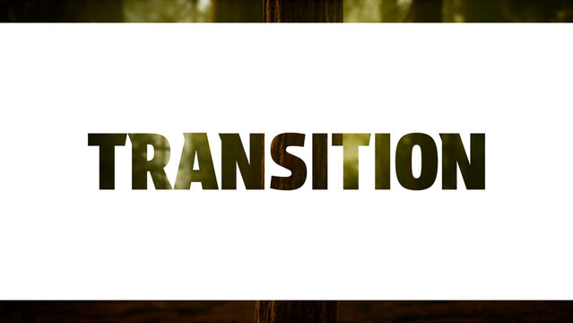 Transition with Text