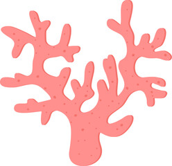 Obraz premium Coral Branch Cartoon