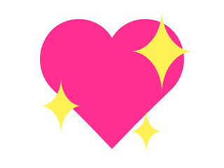 キラキラハートアイコン