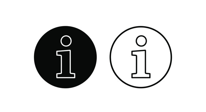 Information Icon Set Vector