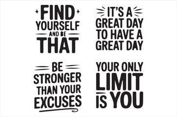 Obraz premium Motivational typography poster with inspirational quotes and bold lettering