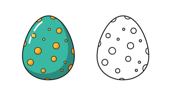 Two easter eggs design Vector