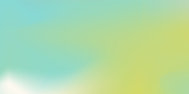Light blue and green pastel colored gradient background. Abstract spring season blurry vector texture. Nature gradation pattern. Aesthetic bg. Vector soft horizontal backdrop for poster, cover, header