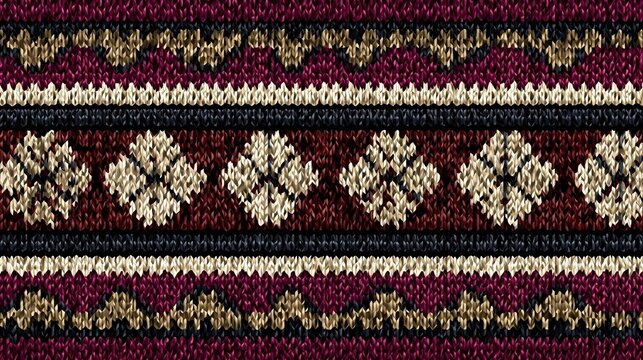 Seamless knitted wool texture pattern in cozy winter colors