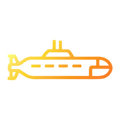 Obraz premium Illustration of a Submarine in Action during War, Viewed from the Side