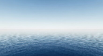 Obraz premium Serene Ocean View with Clear Blue Sky and Calm Waters