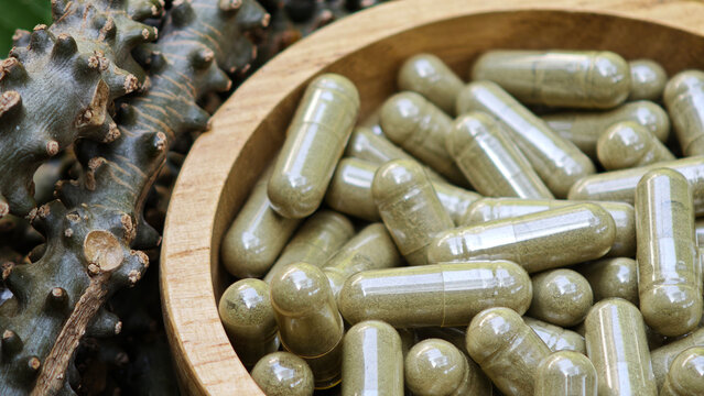 Tinospora crispa and capsules  have medicinal properties.