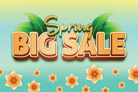 Spring Big Sale Promotional Banner