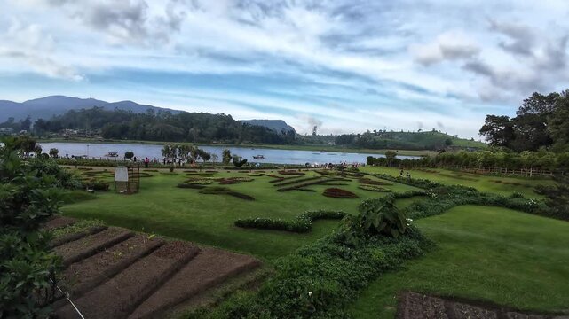 Lake Gregory Scenic Reservoir and Recreational Area in Nuwara Eliya Hill Country Sri Lanka