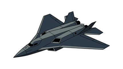 Illustration of stealth combat drone