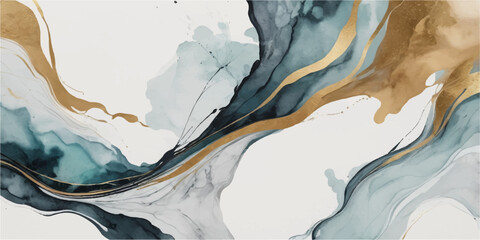 Abstract blue watercolor background illustration of a world map atlas featuring earth relief and sea geography in a vector art style © suriyaakter