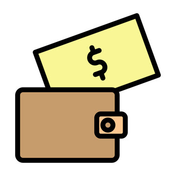 EWallet Funds Vector Filled Icon Design